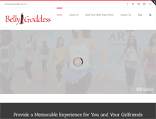 Tablet Screenshot of bellygoddess.com